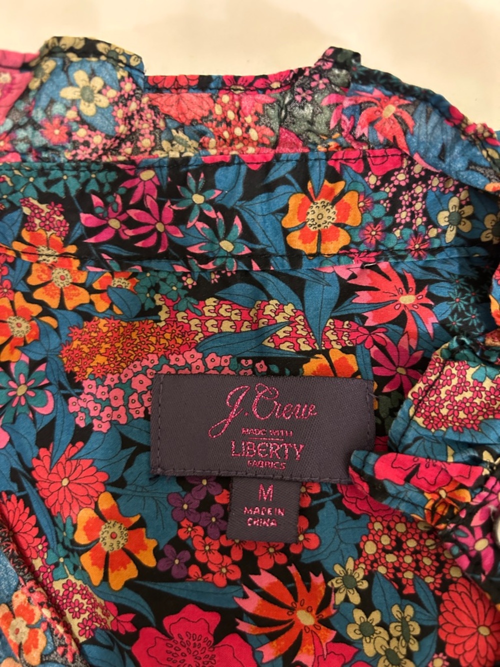 J. Crew Liberty Fabrics floral button up top - Picture 2 of 5